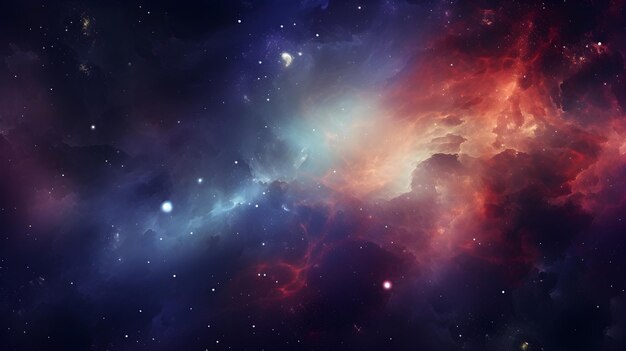 宇宙の抽象的な星と惑星の宇宙