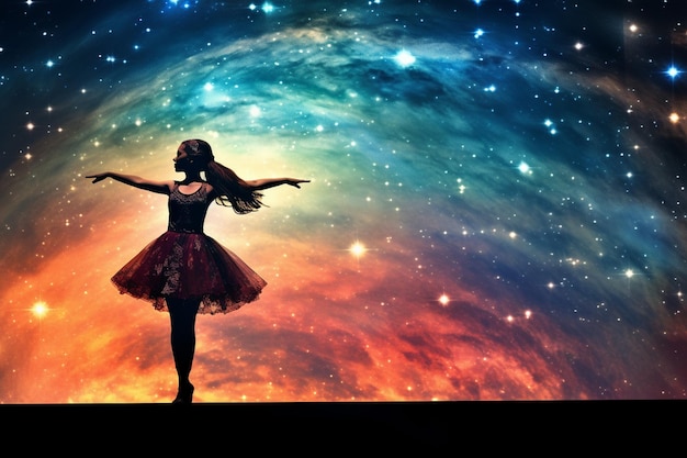 Cosmic Ballet galaxy background photo