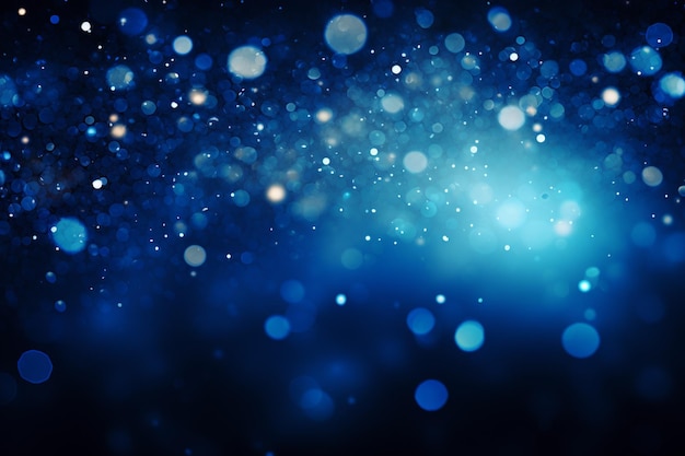 Cosmic blue sparkles drop background