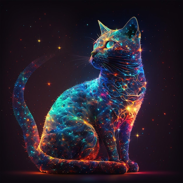 Cosmic cat made of stars
