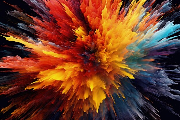 Космический хаос Многоцветный фон Вибрационный взрыв в гармонии