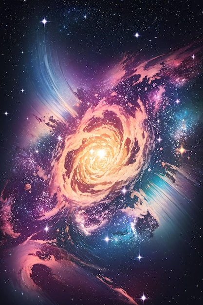 cosmic colored background