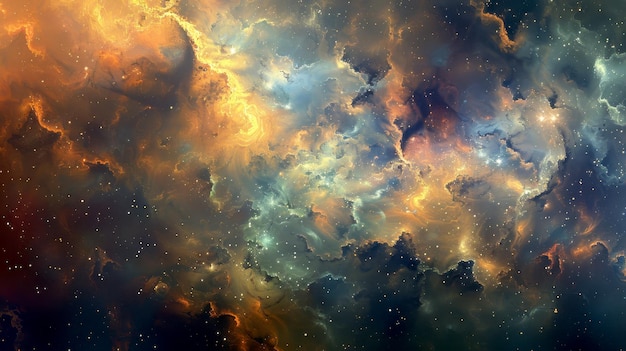 Фото Космический танец цветов на небесном полотне