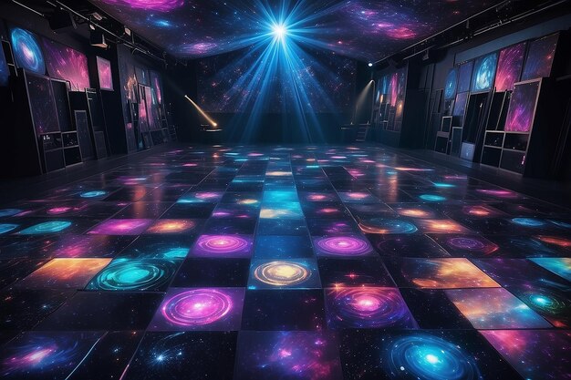 Cosmic Disco Outer Space Dance Floor