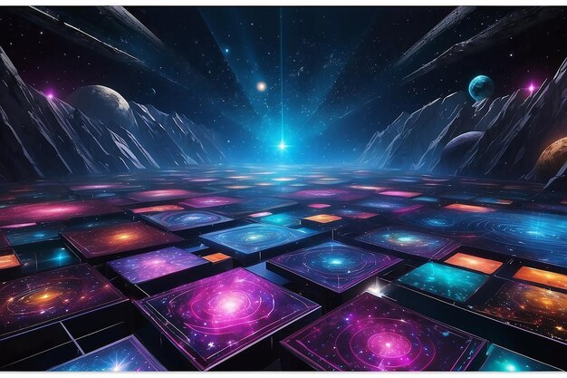 Cosmic Disco Outer Space Dance Floor