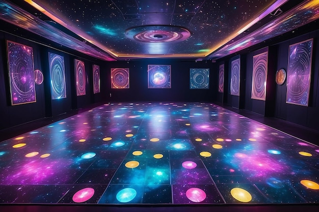 Cosmic Disco Outer Space Dance Floor