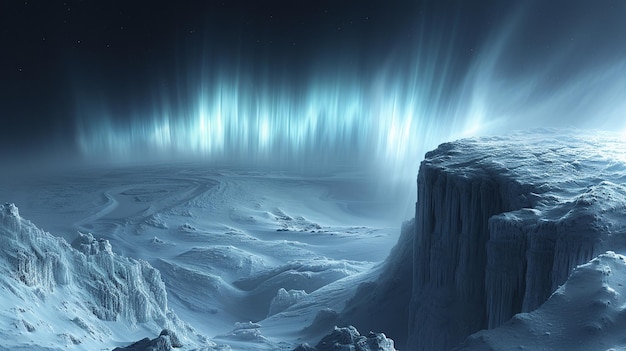 Photo a cosmic event causing auroras planets wallpaper