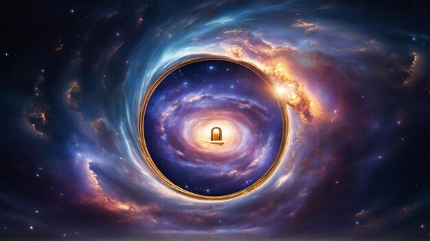 Cosmic Galaxy Keyhole