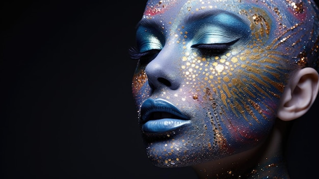 Cosmic inspired makeup looks