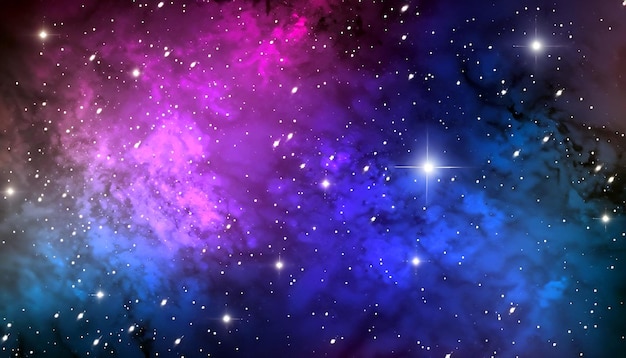 Cosmic Journey Free Photo of Space Background with Stardust and Shining Stars Explore the Realistic