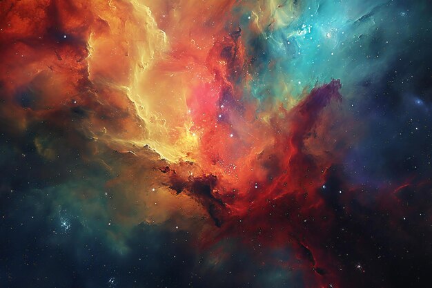 Cosmic space and stars color cosmic abstract background