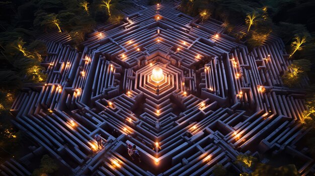 Photo cosmic star maze