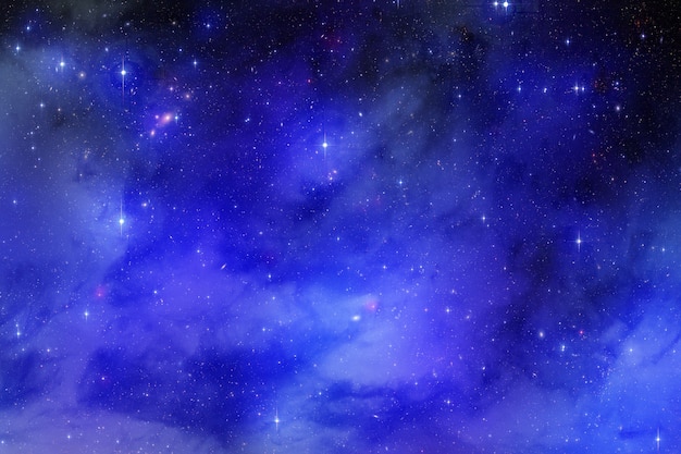 Cosmic stardust sky with nebula