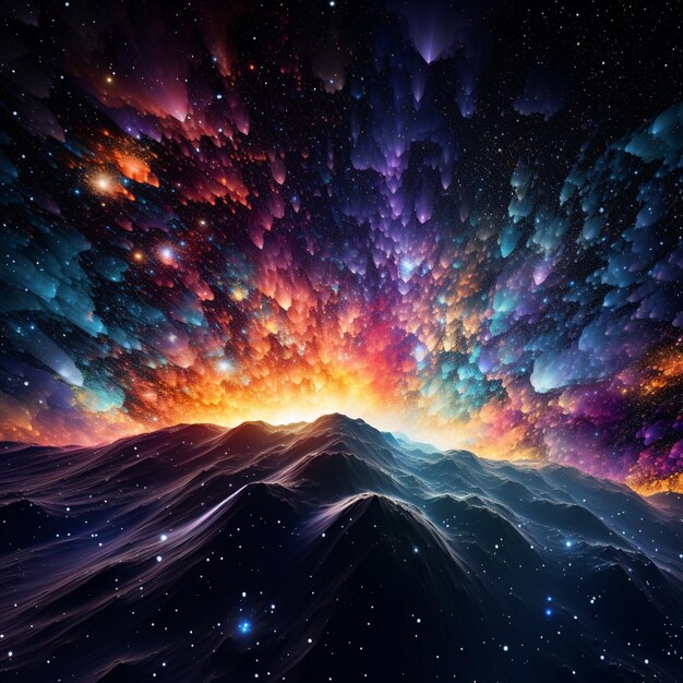 Premium AI Image  Cosmic Symphony A Mesmerizing Celestial Event