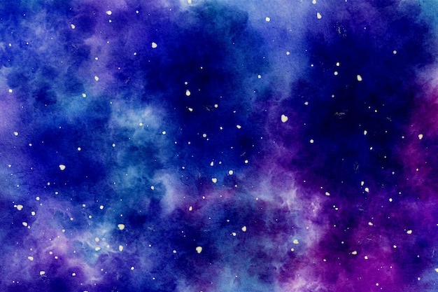 Cosmic watercolour texture Abstract purple background