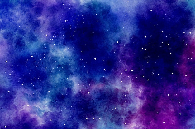 Cosmic watercolour texture Abstract purple background