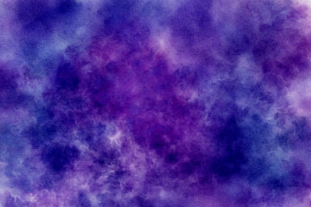 Cosmic watercolour texture Abstract purple background