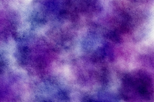 Cosmic watercolour texture Abstract purple background