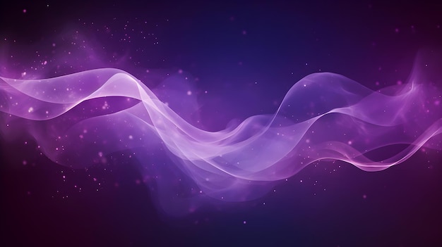 Cosmic waves ethereal purple nebula background