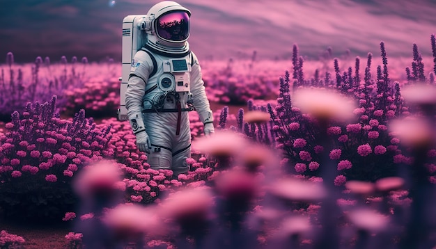 Cosmonaut in the fieldGenerative AI