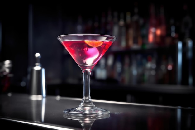 Cosmopolitan cocktail counter Generate Ai