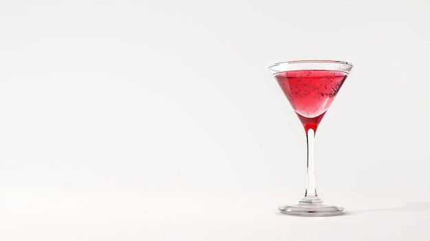 Cosmopolitan cocktail drink isolation on a white