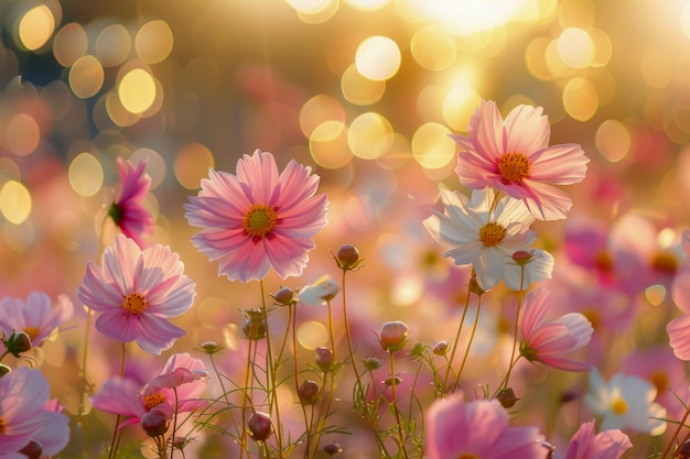 Cosmos Bliss at Golden Hour