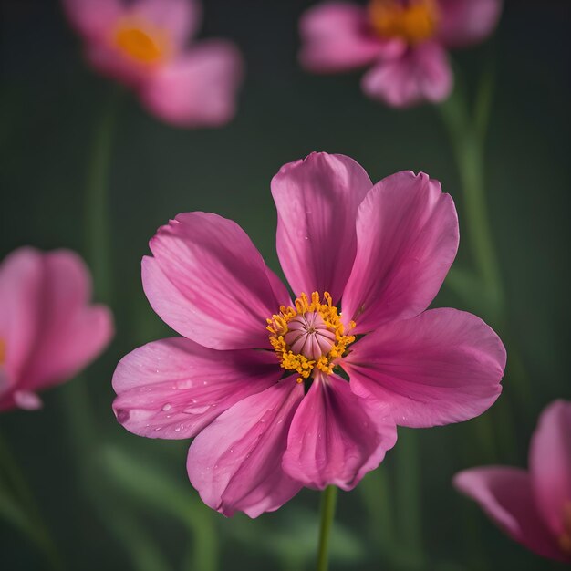 Cosmos flower blossom in garden