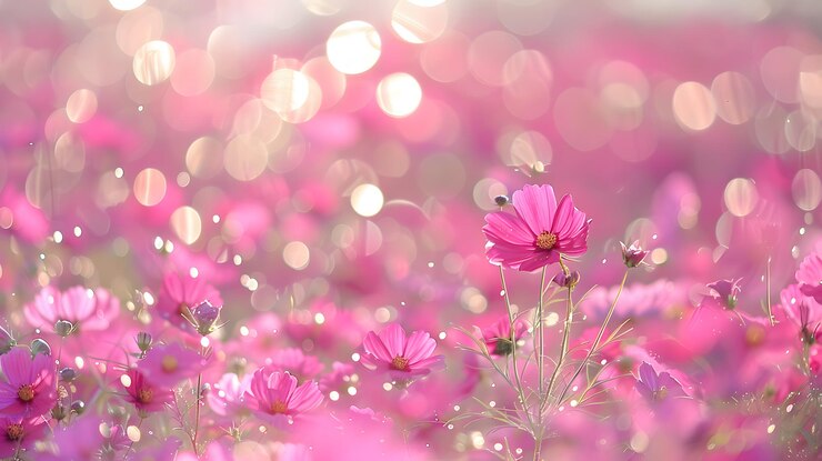 Cosmos flower blossom in garden