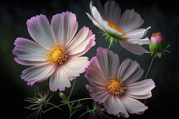 Cosmos flowers