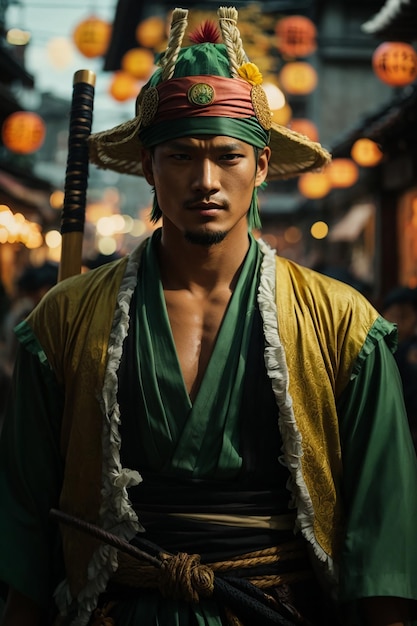 Cosplay anime één stuk Japanse roronoa zoro