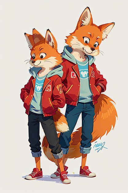 cosplay fox shaped boy sunshine handsome cartoon anime wallpaper background illustration