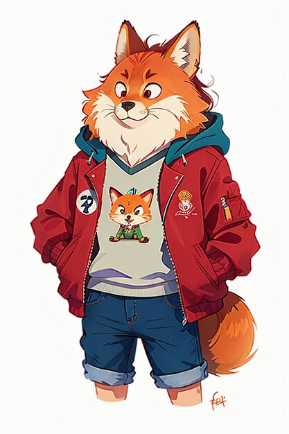 cosplay fox shaped boy sunshine handsome cartoon anime wallpaper background illustration