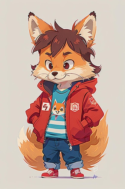 cosplay fox shaped boy sunshine handsome cartoon anime wallpaper background illustration