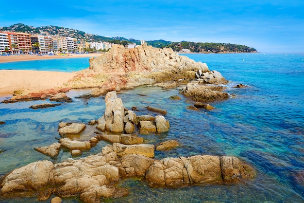 Costa Brava-strand Lloret de Mar Catalonia Spain