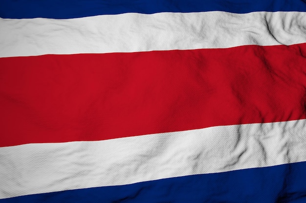 Costa ricaanse vlag in 3d-rendering