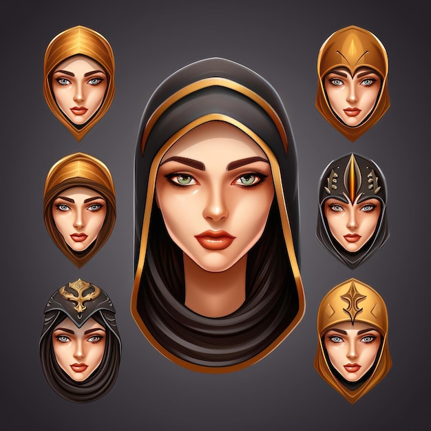 costume woman medieval ai generated beautiful girl person lady beauty fashion costume woman medieval illustration