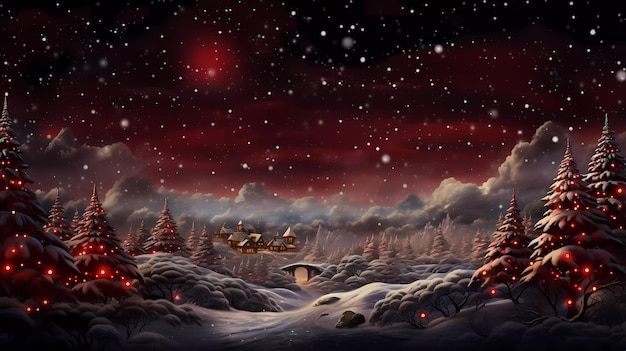 Cosy christmas winter card background