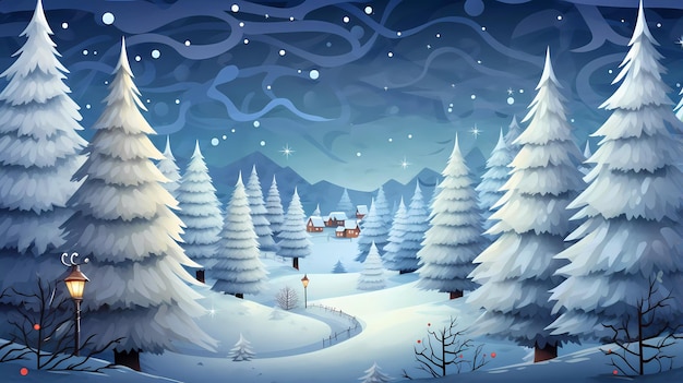Cosy christmas winter card background
