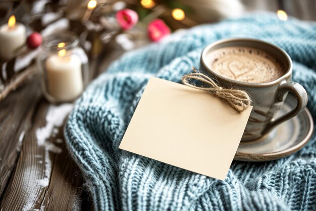 Cosy Winter Concept met Blank Note en Knitwearx9xA