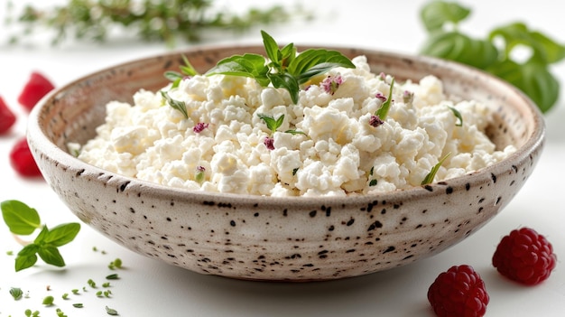 Cottage Cheese Bowl met frambozen