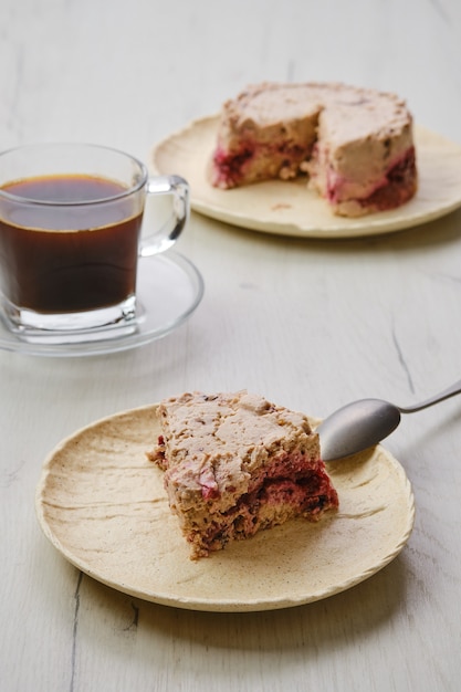 Torta di ricotta con ribes nero