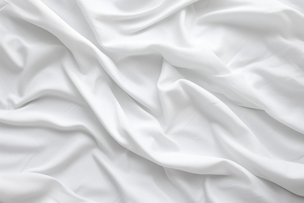 しわくちゃのスタイルの白いテクスチャーを持つ綿の背景