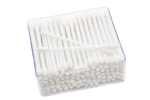 Photo cotton buds in box