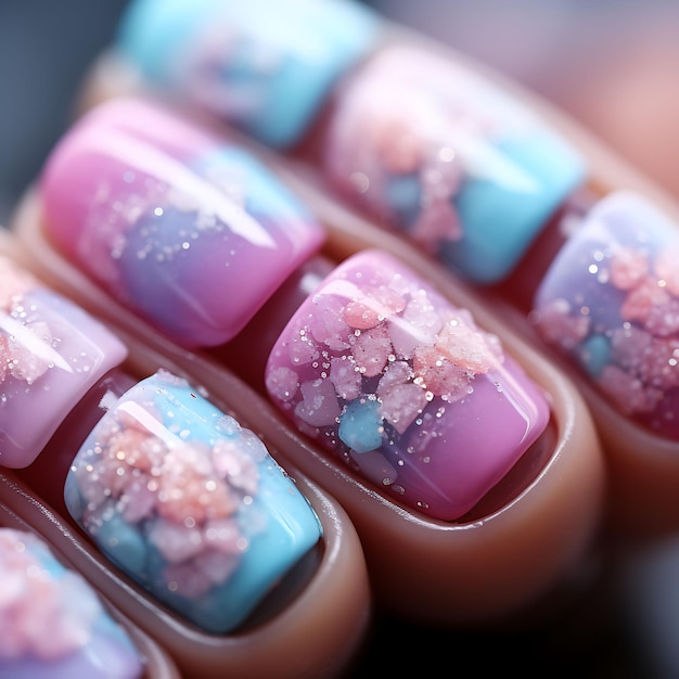 Winter Hedgehog - Sweet Floral Nail Art - Hermit Werds