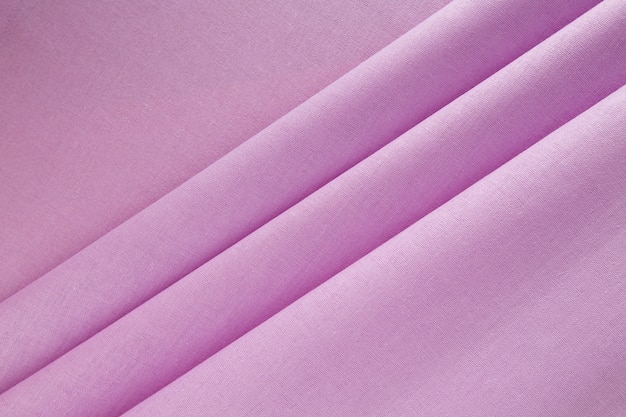 cotton fabric with draped pleats of linen weave