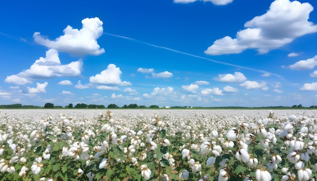 Cotton Field Summer Header Summer Harvest