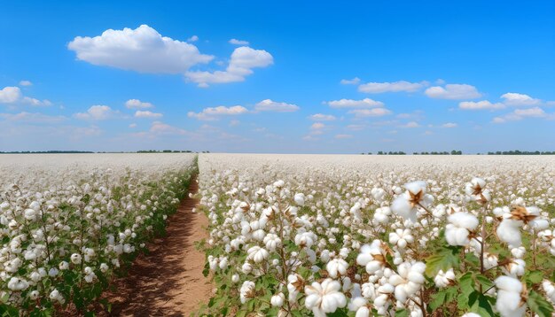 Photo cotton field summer header summer harvest