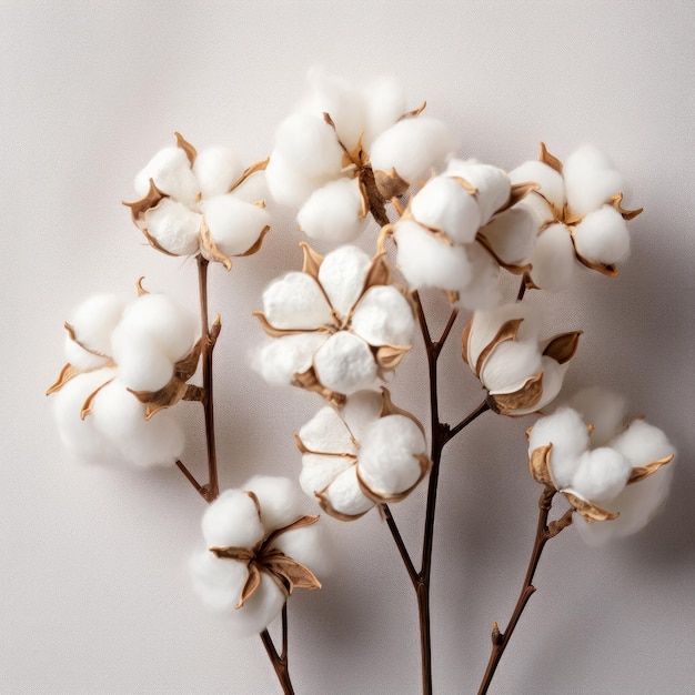 Foto fiori di cotone
