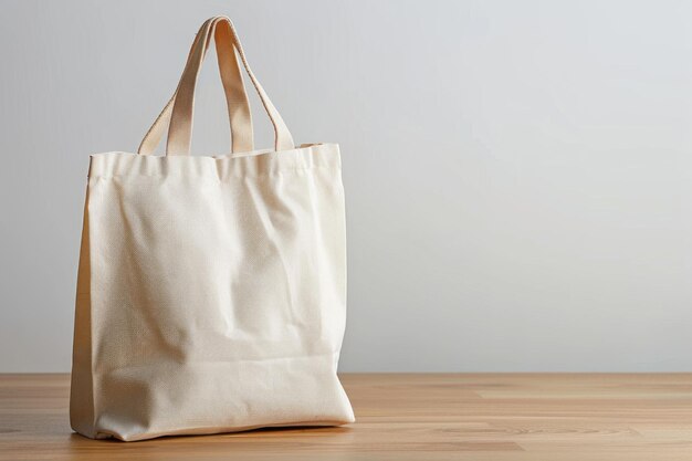 Cotton grocery tote bag with fresh vegetables fruits ai generated